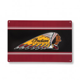 Color Headdress Metal Sign